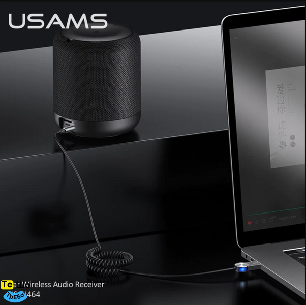 Bluetooth ресивер USAMS Car Wireless Audio Receiver Tarnish (SJ464JSQ01) SJ464JSQ01 фото