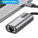 Адаптер Vention USB-C to Gigabit Ethernet Adapter 0.15M Gray Aluminum Alloy Type (CFNHB) CFNHB фото 4