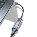 Адаптер Vention USB-C to Gigabit Ethernet Adapter 0.15M Gray Aluminum Alloy Type (CFNHB) CFNHB фото 3