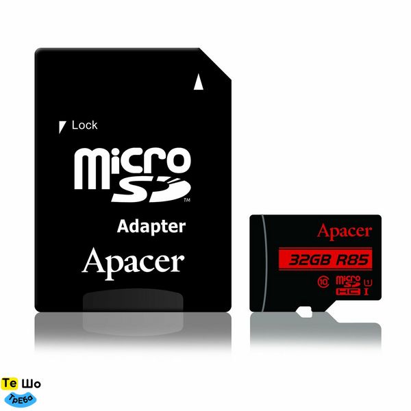 Карта памяти Apacer 32Gb (adapter SD)(AP32GMCSH10U5-R) AP32GMCSH10U5-R фото