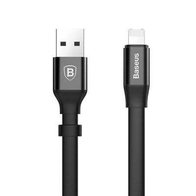 Кабель Baseus Two-in-one Portable Cable（Android/iOS）Black CALMBJ-01 фото