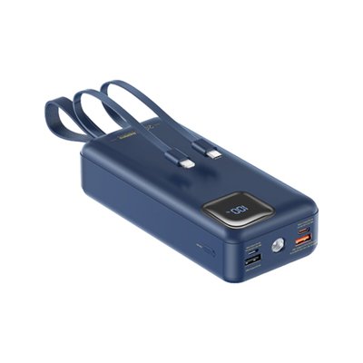 Зовнішній акумулятор REMAX Suji Series PD 20W+QC 22.5W Fast Charging Cabled Power Bank 30000mAh RPP-550 Blue RPP-550 Blue фото