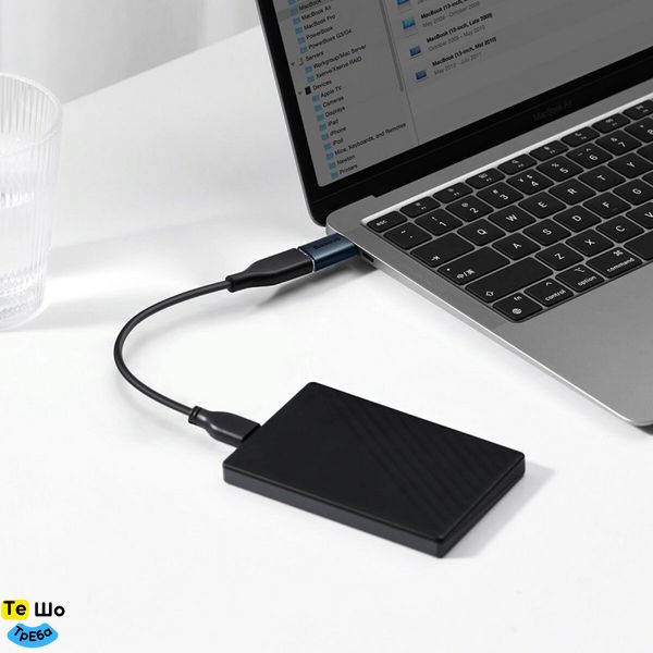 Адаптер Baseus Ingenuity Series Mini OTG Adaptor Type-C to USB-A 3.1 Blue ZJJQ000003 фото