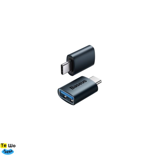 Адаптер Baseus Ingenuity Series Mini OTG Adaptor Type-C to USB-A 3.1 Blue ZJJQ000003 фото