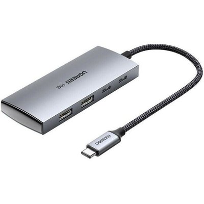 Хаб UGREEN CM480 USB-C to 2× USB 3.2+2×USB-C Adapter 10G (UGR-30758) UGR-30758 фото