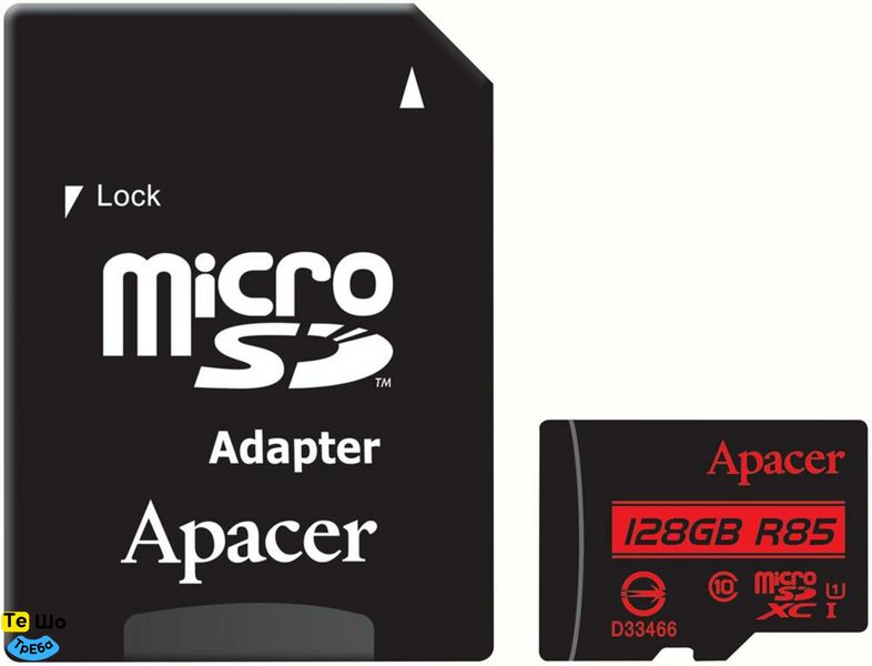 Карта пам'яті Apacer 128Gb (adapter SD)(AP128GMCSX10U5-R) AP128GMCSX10U5-R фото