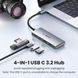 Хаб UGREEN CM480 USB-C to 2× USB 3.2+2×USB-C Adapter 10G (UGR-30758) UGR-30758 фото 4
