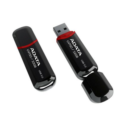 Флеш пам'ять A-DATA USB 3.2 UV150 32Gb Black (AUV150-32G-RBK) AUV150-32G-RBK фото
