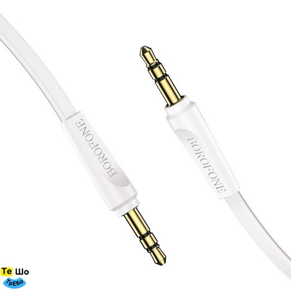 Аудiо-кабель BOROFONE BL6 AUX audio cable 1m White (BL6-1W) BL6-1W фото