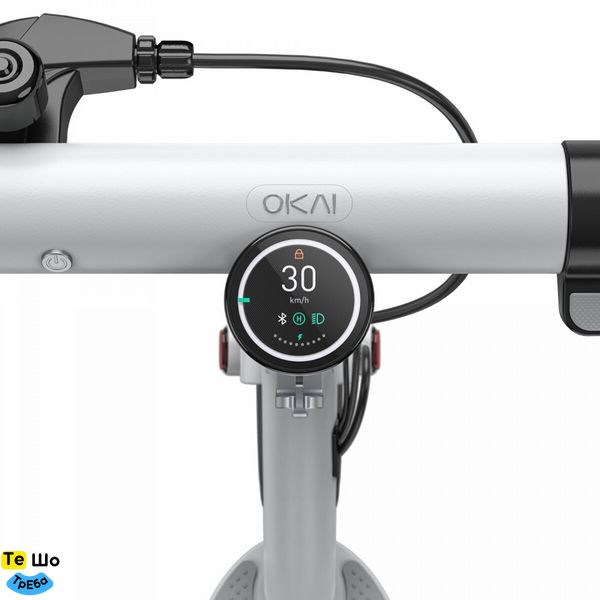 Электросамокат OKAI ES10-NEON Lite 9", 300(600)W, 7.8Ah, 30km, 25km\h, 20%, NFC, App, White ES10-W фото