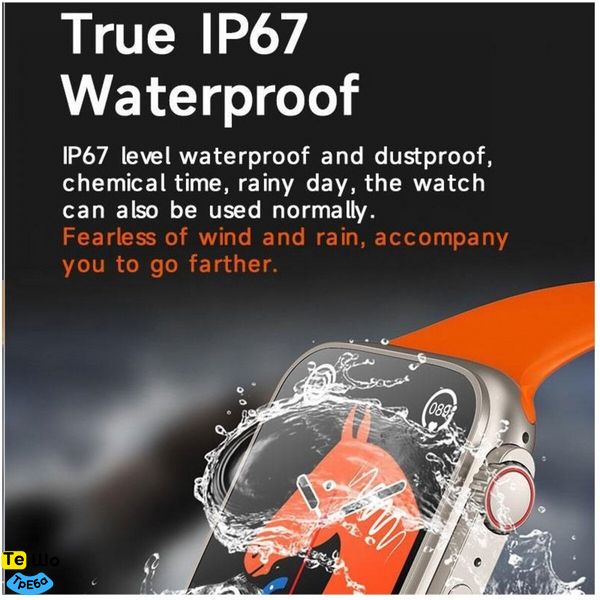 Смарт-часы BIG S10 Pro Ultra 2 IP67+GPS Orange 47295 фото