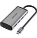 Хаб Vention Type-C to HDMI/USB3.0*3/PD Converter 0.15M Gray Metal Type (CNBHB) CNBHB фото 1