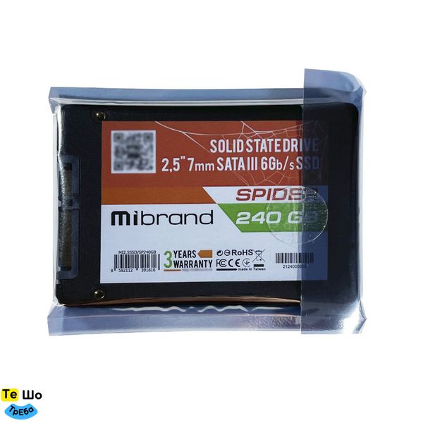 SSD Mibrand Spider 240GB 2.5" 7mm SATAIII Bulk MI2.5SSD/SP240GB фото