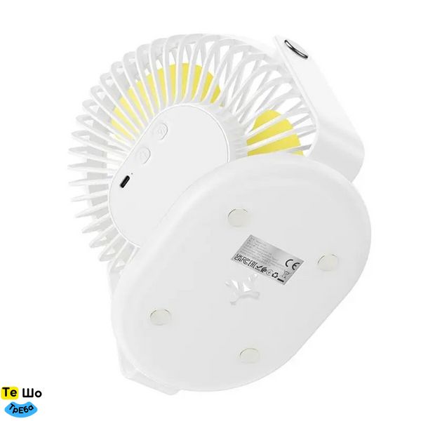 Вентилятор HOCO F14 multifunctional powerful desktop fan White 6931474797544 фото