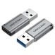 Адаптер Vention USB 3.0 Male to USB-C Female Adapter Gray Aluminum Alloy Type (CDPH0) CDPH0 фото 1