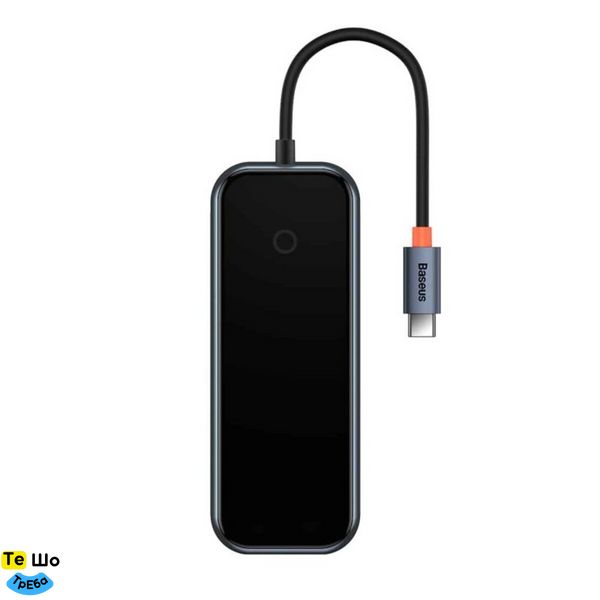 USB-Hub Baseus AcmeJoy 4-Port Type-C HUB Adapter（Type-C to USB3.0*3+Type-C PD&Data *1）Dark Gray WKJZ010013 фото