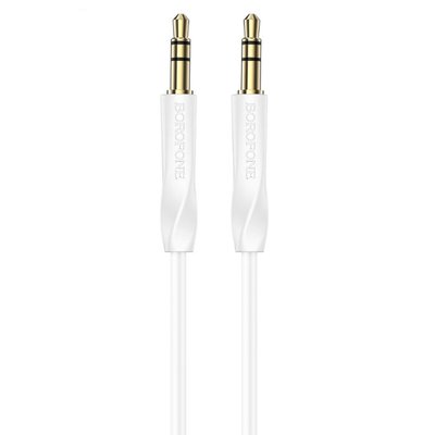 Аудiо-кабель BOROFONE BL16 Clear sound AUX audio cable White (BL16W) BL16W фото