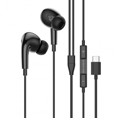 Навушники BOROFONE BM30 Pro Original series earphones for Type-C Black BM30PCB фото