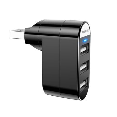 Адаптер Borofone DH3 three-port USB splitter DH3 фото