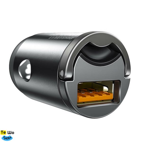 Автомобильное зарядное устройство Baseus Tiny Star Mini Quick Charge Car Charger USB Port 30W Gray VCHX-A0G фото
