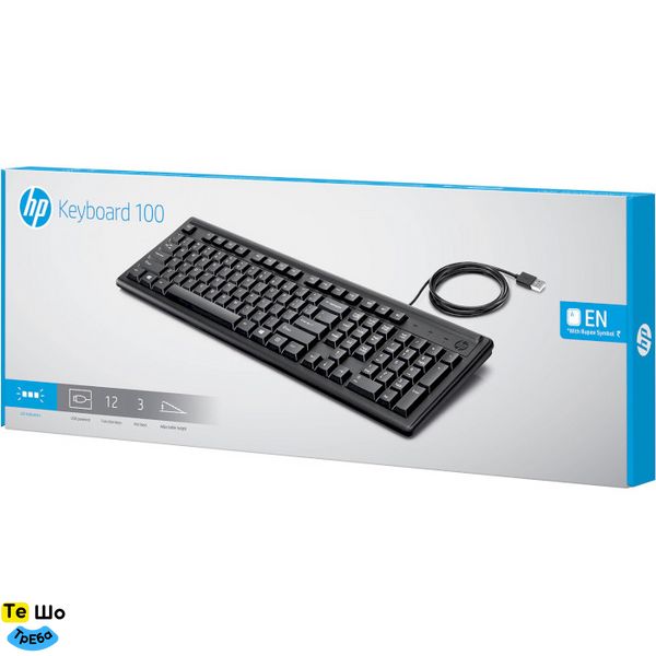 Клавіатура HP 100, дротова 2UN30AA фото