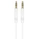 Аудiо-кабель BOROFONE BL16 Clear sound AUX audio cable White (BL16W) BL16W фото 1