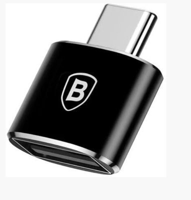 Адаптер Baseus USB Female To Type-C Male Adapter Converter Black CATOTG-01 фото