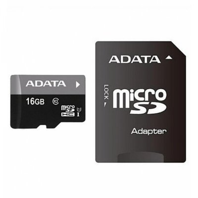 Карта пам'яті A-DATA Premier 16Gb (adapter SD)(AUSDH16GUICL10-RA1) AUSDH16GUICL10-RA1 фото