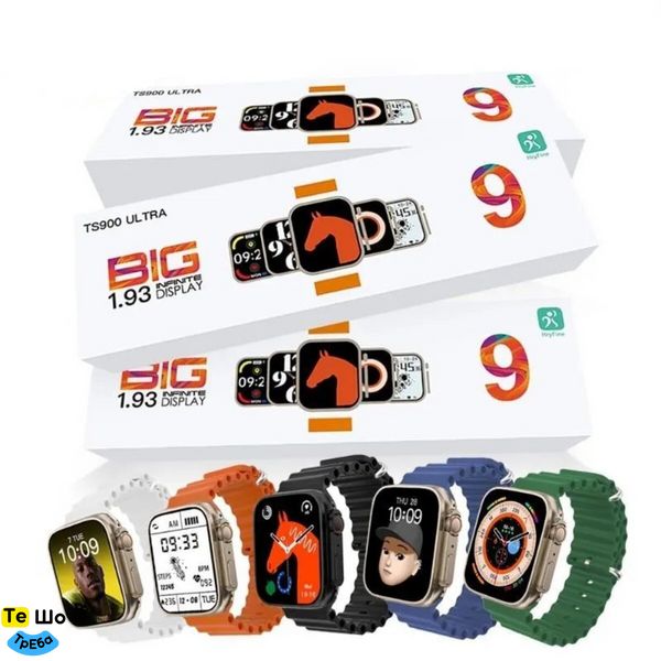 Смарт-часы BIG TS900 Ultra GPS Black 47308 фото
