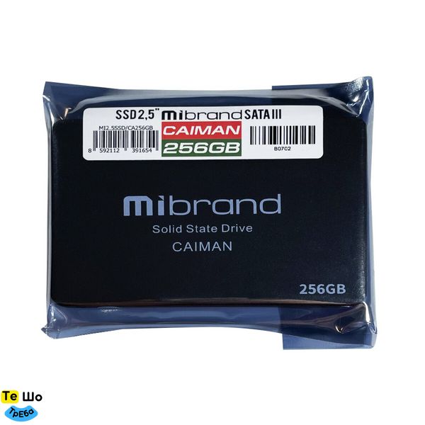 SSD Mibrand Caiman 256GB 2.5" 7mm SATAIII Bulk MI2.5SSD/CA256GB фото