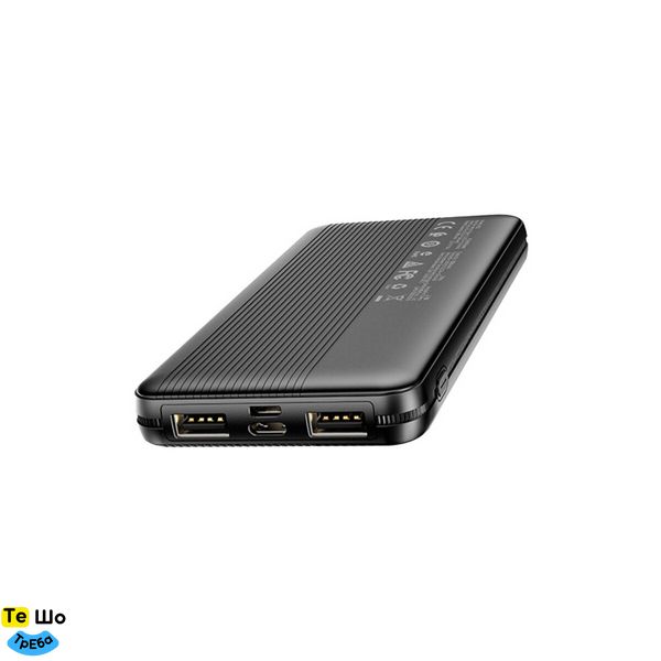 Зовнішній акумулятор BOROFONE BT32 Precious, mobile power bank, 10000mAh 2A Black BT32B фото