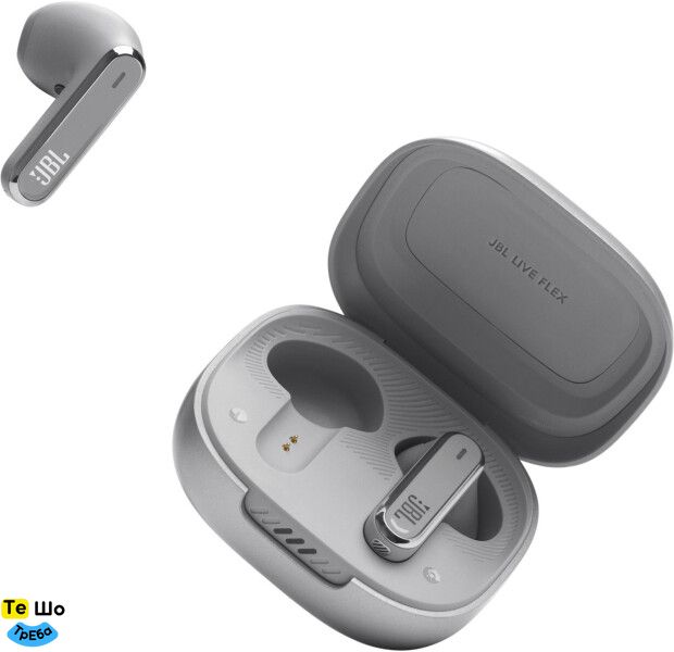 Навушники TWS JBL Live Flex Silver JBLLIVEFLEXSVR фото