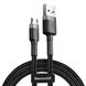 Кабель Baseus cafule Cable USB For Micro 2.4A 0.5M Gray+Black CAMKLF-AG1 фото 1