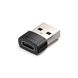 Адаптер Vention USB 2.0 Male to USB-C Female Adapter Black PVC Type (CDWB0) CDWB0 фото 1