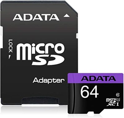 Карта пам'яті A-DATA Premier 64Gb(adapter SD)(AUSDX64GUICL10-RA1) AUSDX64GUICL10-RA1 фото