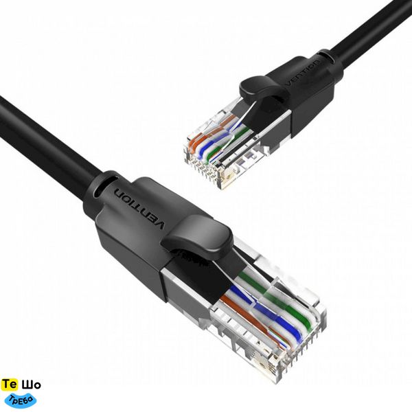 Кабель Vention Cat.6 UTP Patch Cable 1.5M Black (IBEBG) IBEBG фото