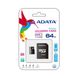 Карта памяти A-DATA Premier 64Gb(adapter SD)(AUSDX64GUICL10-RA1) AUSDX64GUICL10-RA1 фото 2