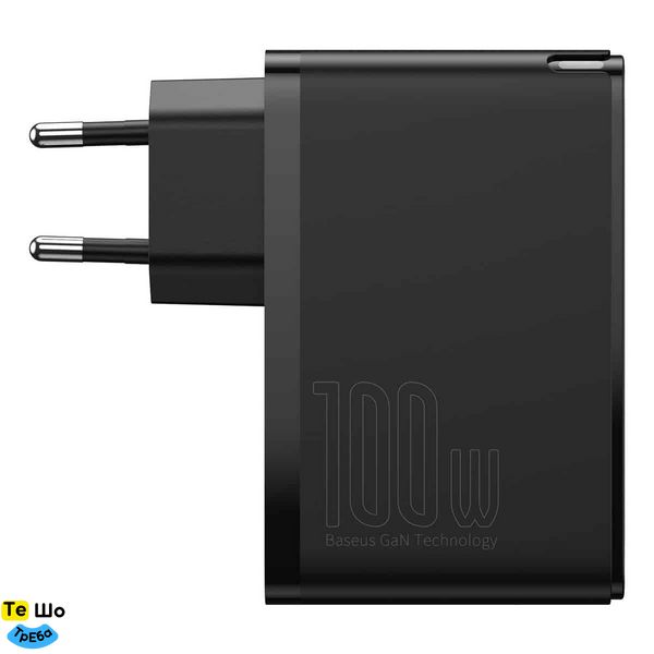 Зарядний пристрій Baseus GaN2 Pro Quick Charger 2C+2U 100W EU Black (CCGAN2P-L01) CCGAN2P-L01 фото