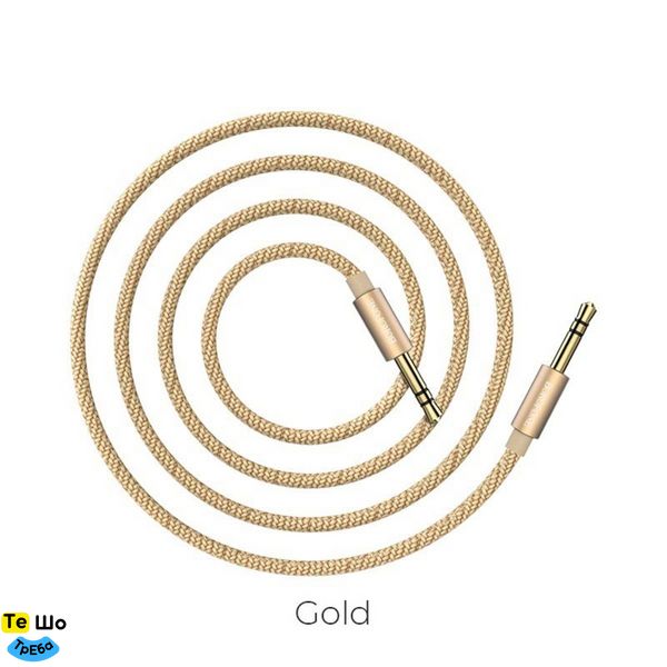 Аудио-кабель BOROFONE BL3 Audiolink audio AUX cable, 1m Gold BL3GD1 фото
