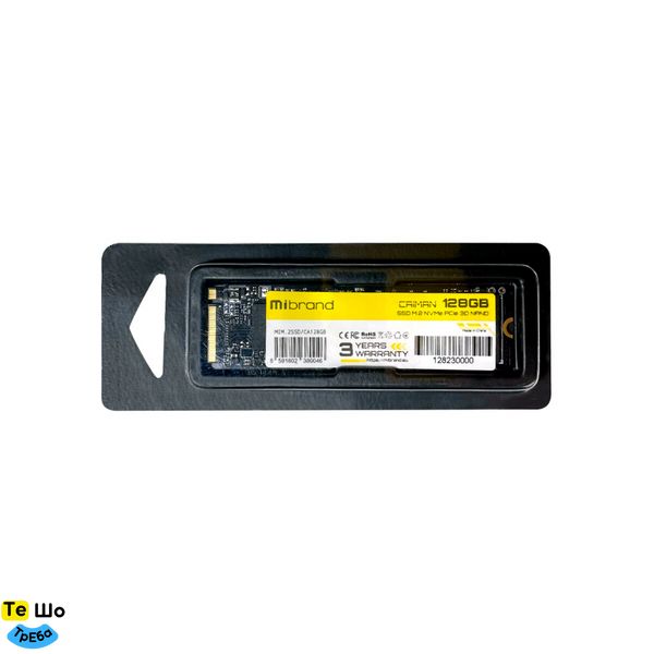 SSD M.2 Mibrand Caiman 128GB NVMe 2280 PCIe 3.0 3D NAND MIM.2SSD/CA128GB фото