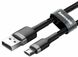 Кабель Baseus Cafule Cable USB For Micro 1.5A 2m Gray+Black CAMKLF-CG1 фото 1