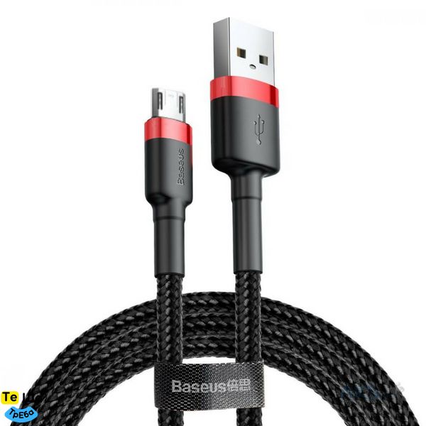 Кабель Baseus Cafule Cable USB For Micro 1.5A 2m Red+Black CAMKLF-C91 фото