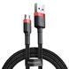 Кабель Baseus Cafule Cable USB For Micro 1.5A 2m Red+Black CAMKLF-C91 фото 1