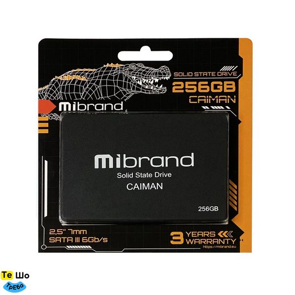 SSD Mibrand Caiman 256GB 2.5" 7mm SATAIII Standard MI2.5SSD/CA256GBST фото