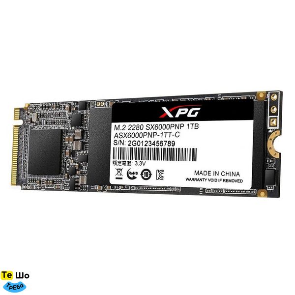SSD M.2 ADATA XPG SX6000 Pro 1TB 2280 PCIe 3.0x4 NVMe 3D Nand Read/Write: 2100/1500 MB/sec ASX6000PNP-1TT-C фото