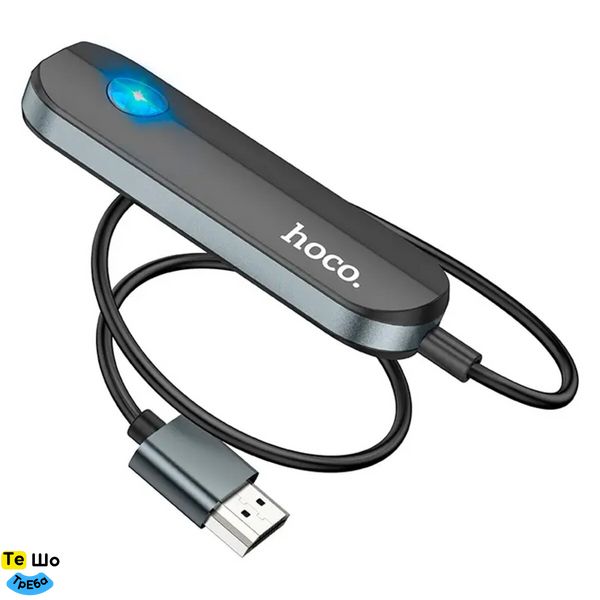 Кабель-перехiдник HOCO UA23 Flowing wireless display adapter(iP version) Black 6931474789785 фото