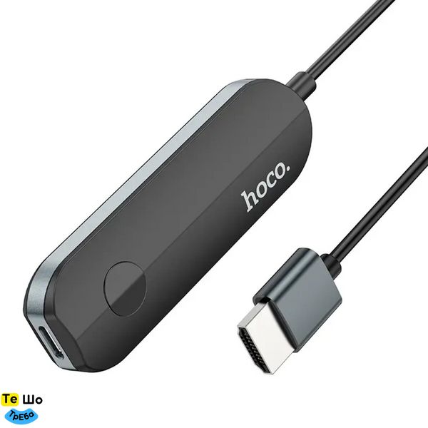 Кабель-переходник HOCO UA23 Flowing wireless display adapter(iP version) Black 6931474789785 фото