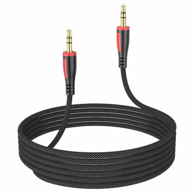 Аудио-кабель BOROFONE BL14 AUX audio cable(L=2M) Black BL14B2 фото