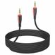 Аудио-кабель BOROFONE BL14 AUX audio cable(L=2M) Black BL14B2 фото 1