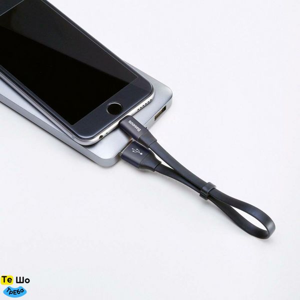 Кабель Baseus Nimble Portable Cable For Apple 23CM Black CALMBJ-B01 фото